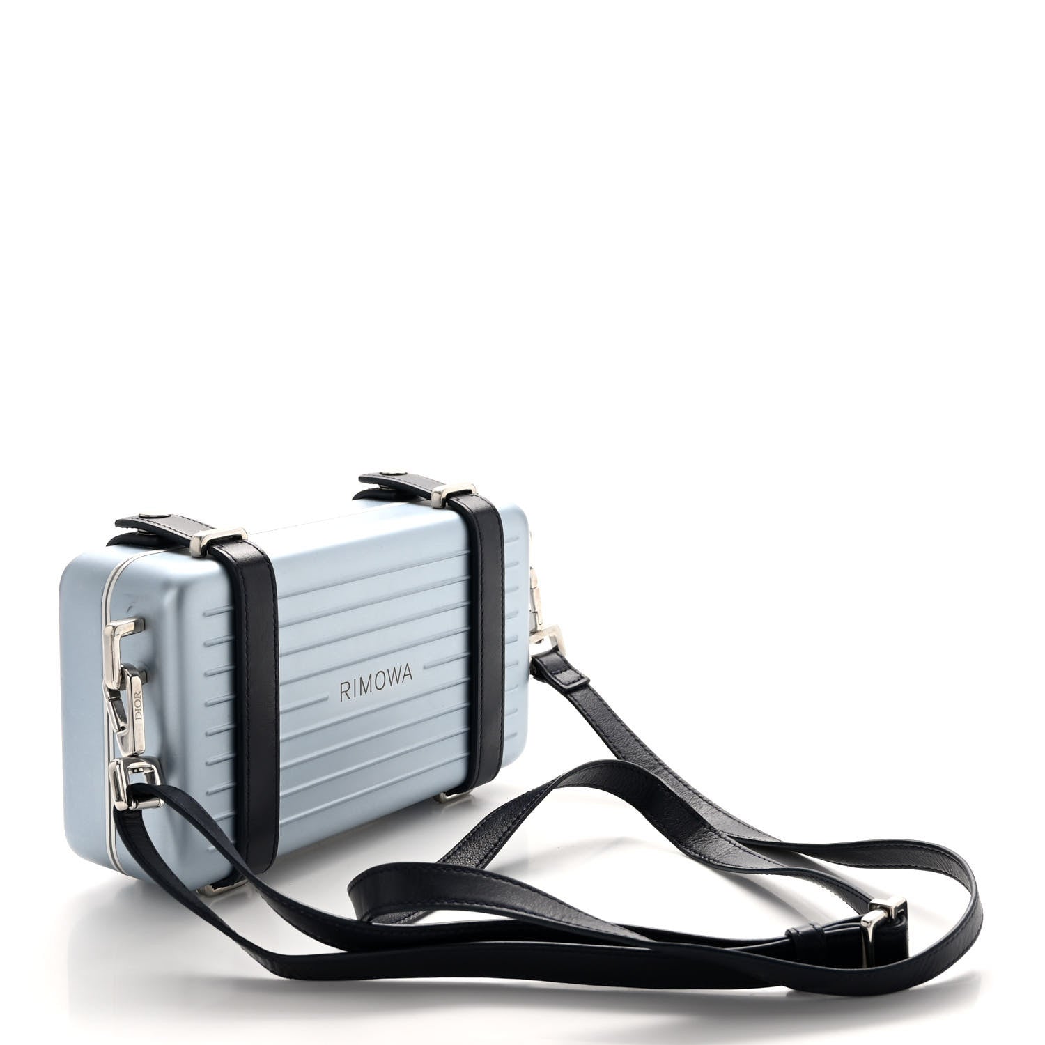 Christian Dior X RIMOWA Aluminum Personal Clutch On Strap Bleu 3 of 15