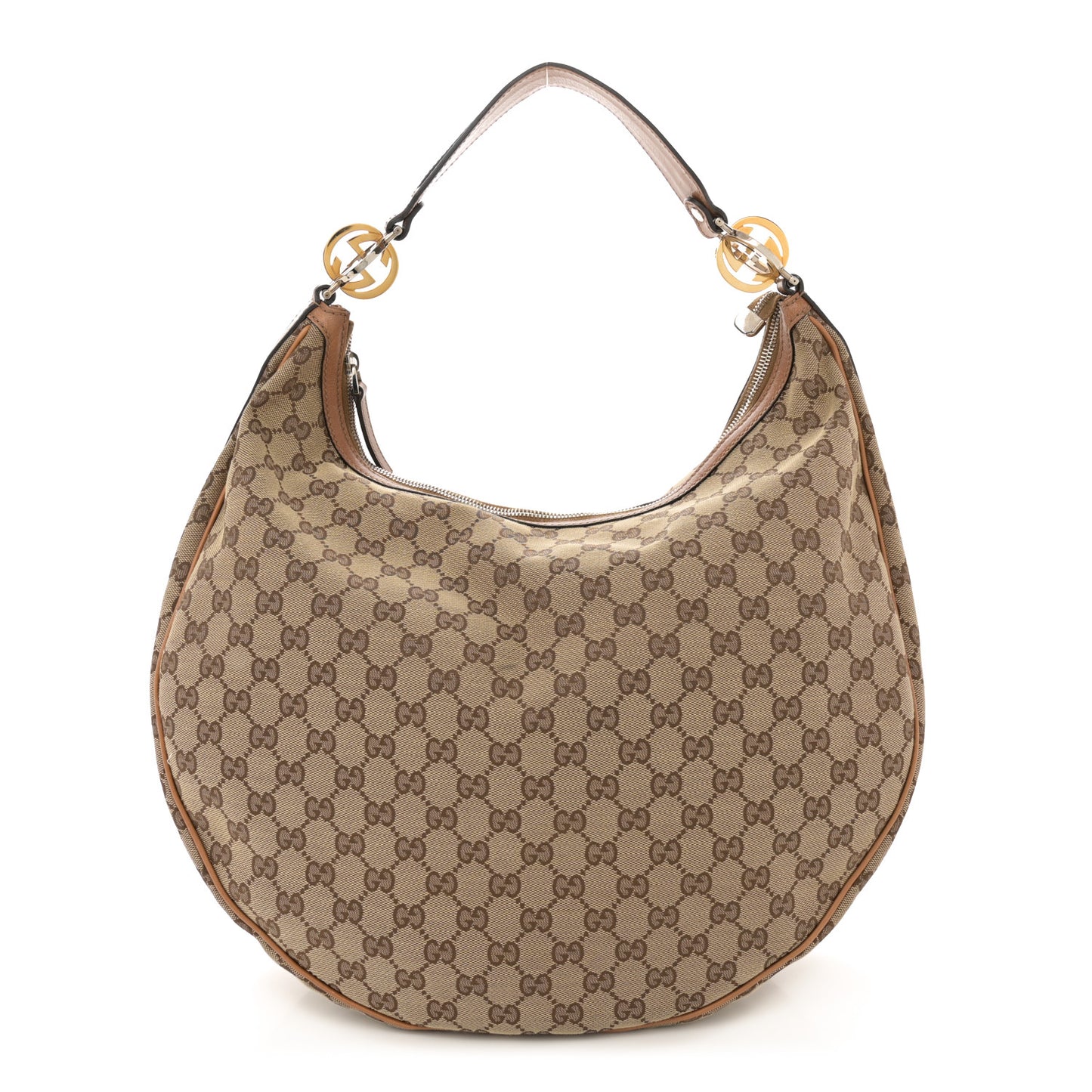 Monogram Large GG Twins Hobo Brown