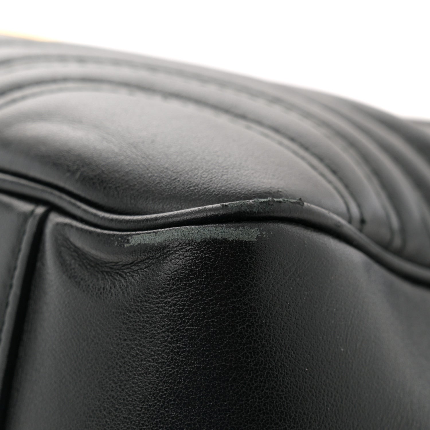 Gucci Calfskin Matelasse Large GG Marmont Shoulder Bag Black 14 of 15