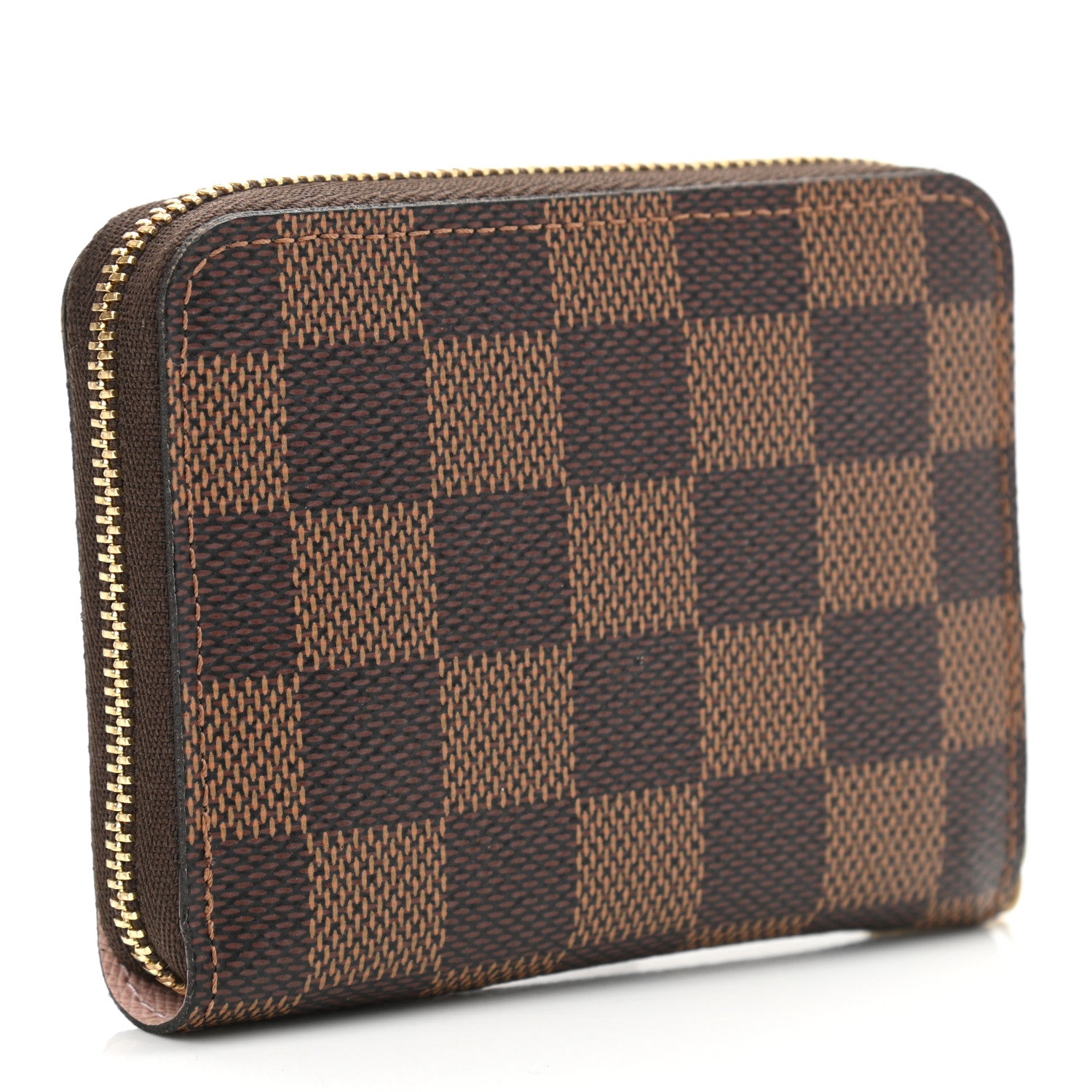Louis Vuitton Damier Ebene Zippy Coin Purse Rose Ballerine 3 of 6