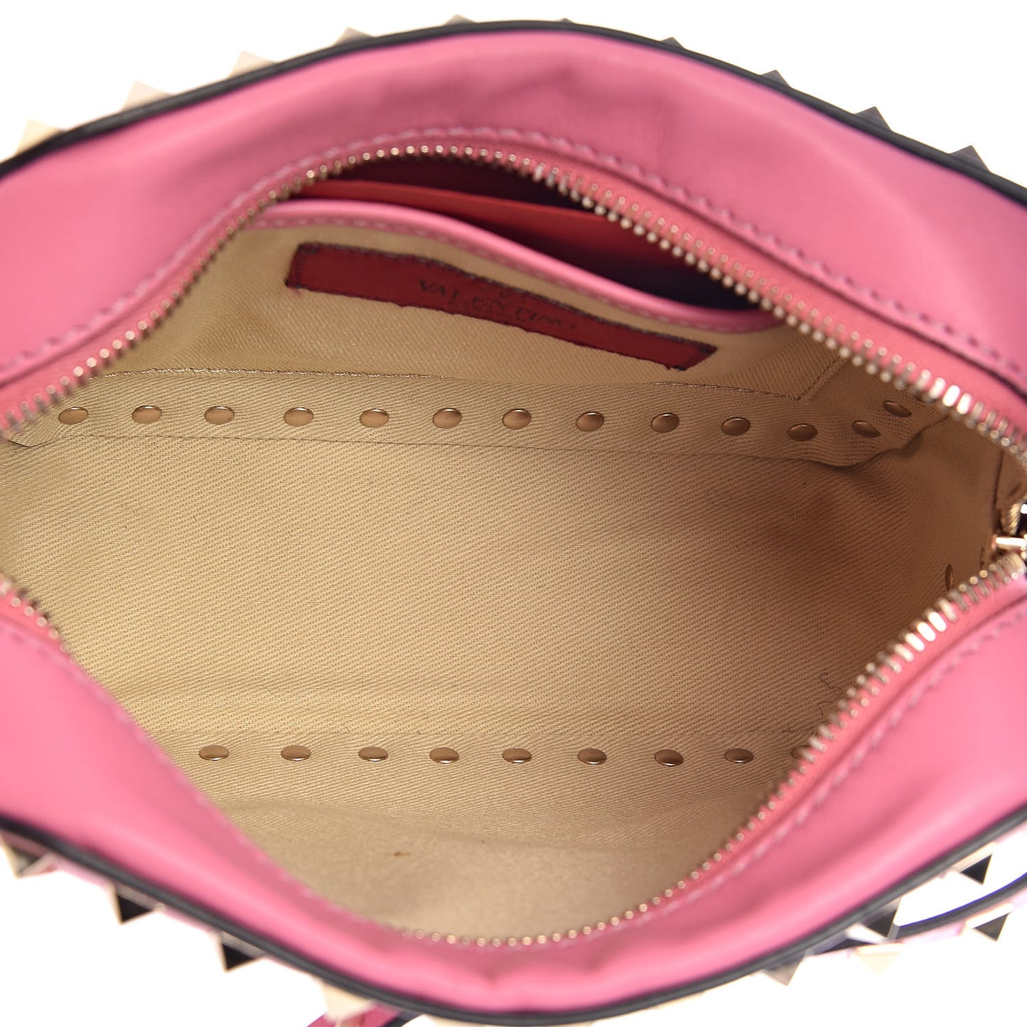 Calfskin Rockstud Camera Crossbody Bag Ninphea