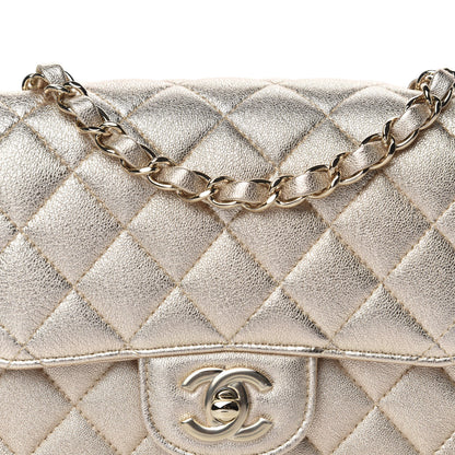 Chanel Metallic Lambskin Quilted Mini Square Flap Gold 10 of 10