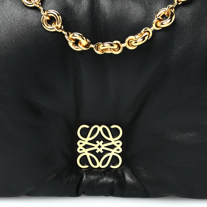 Loewe Lambskin Small Goya Puffer Bag Black 8 of 10
