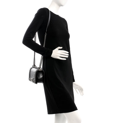Chanel Glazed Calfskin Small Boy Chained Flap Black 2 of 8