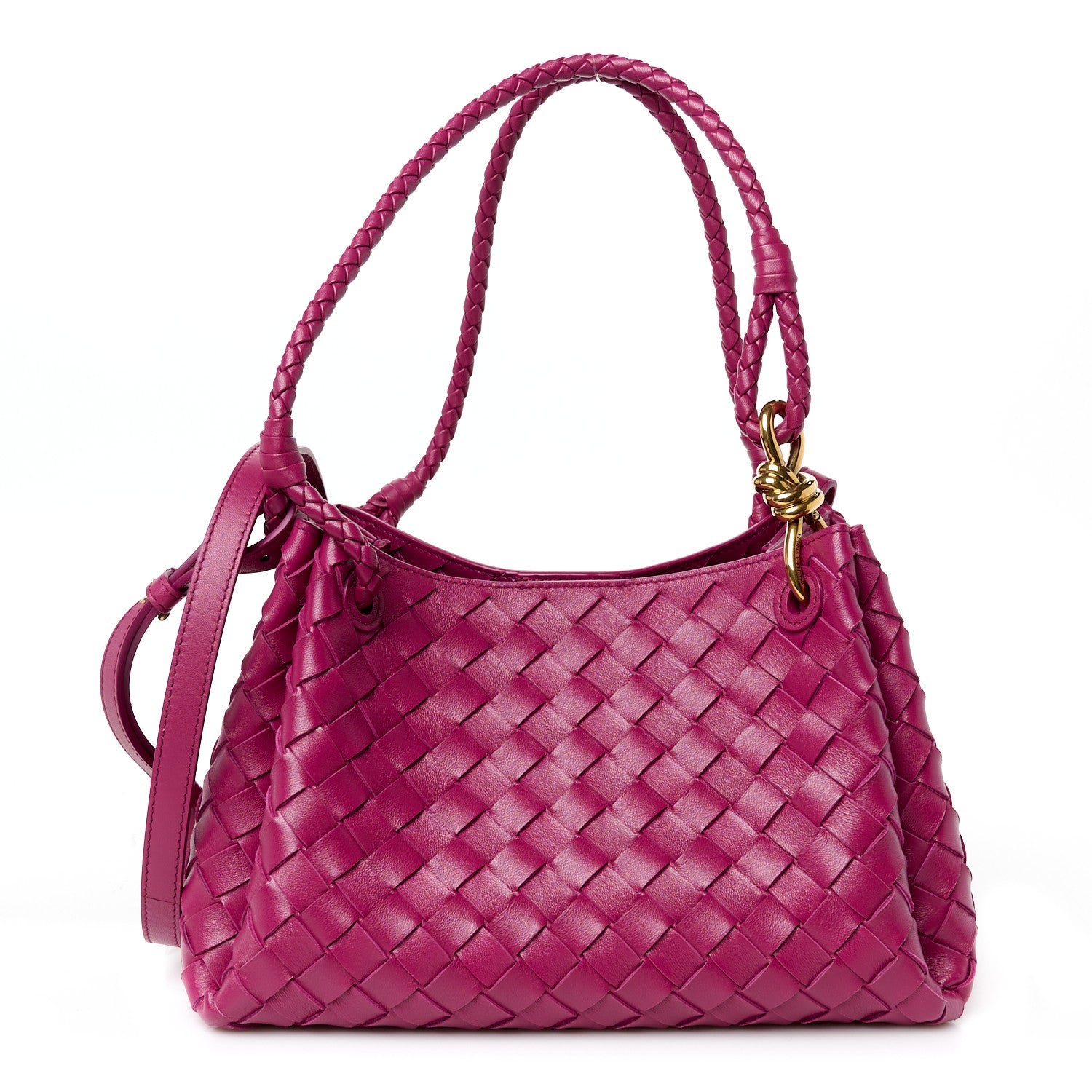 Bottega Veneta Nappa Intrecciato Medium Andiamo Parachute Shoulder Bag Cinnibar 1 of 9