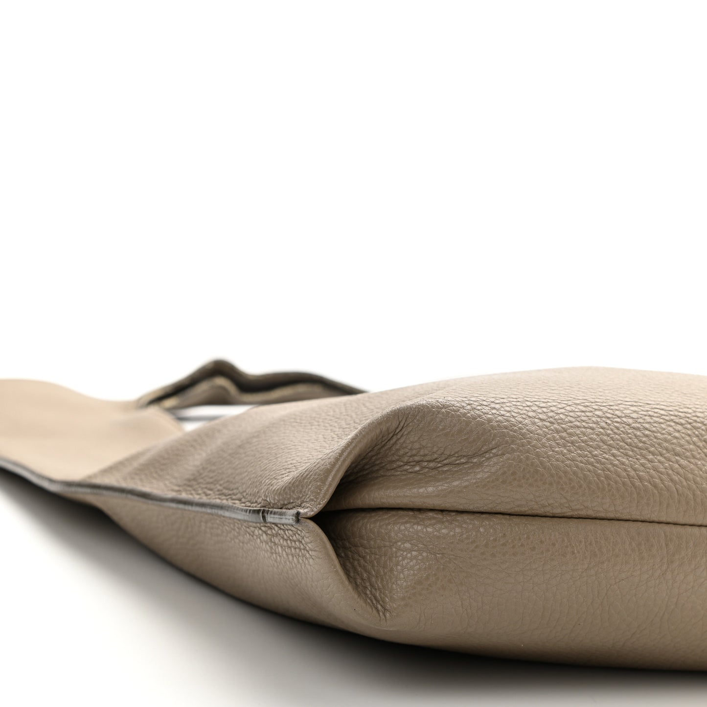 Ramskin Small Alix Padlock Zip Shoulder Bag Beige