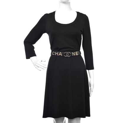 Chanel Lambskin Logo Belt 75 30 Black 2 of 9
