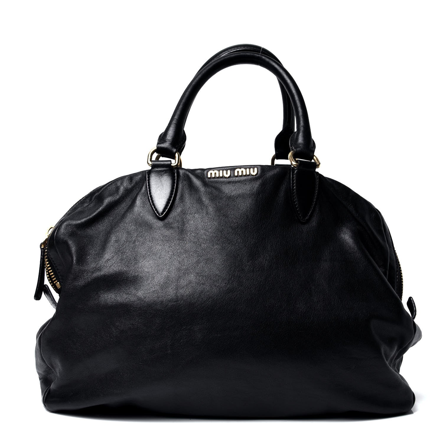 Miu Miu Vitello Lux Tote Black 1 of 5