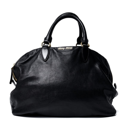 Miu Miu Vitello Lux Tote Black 1 of 5