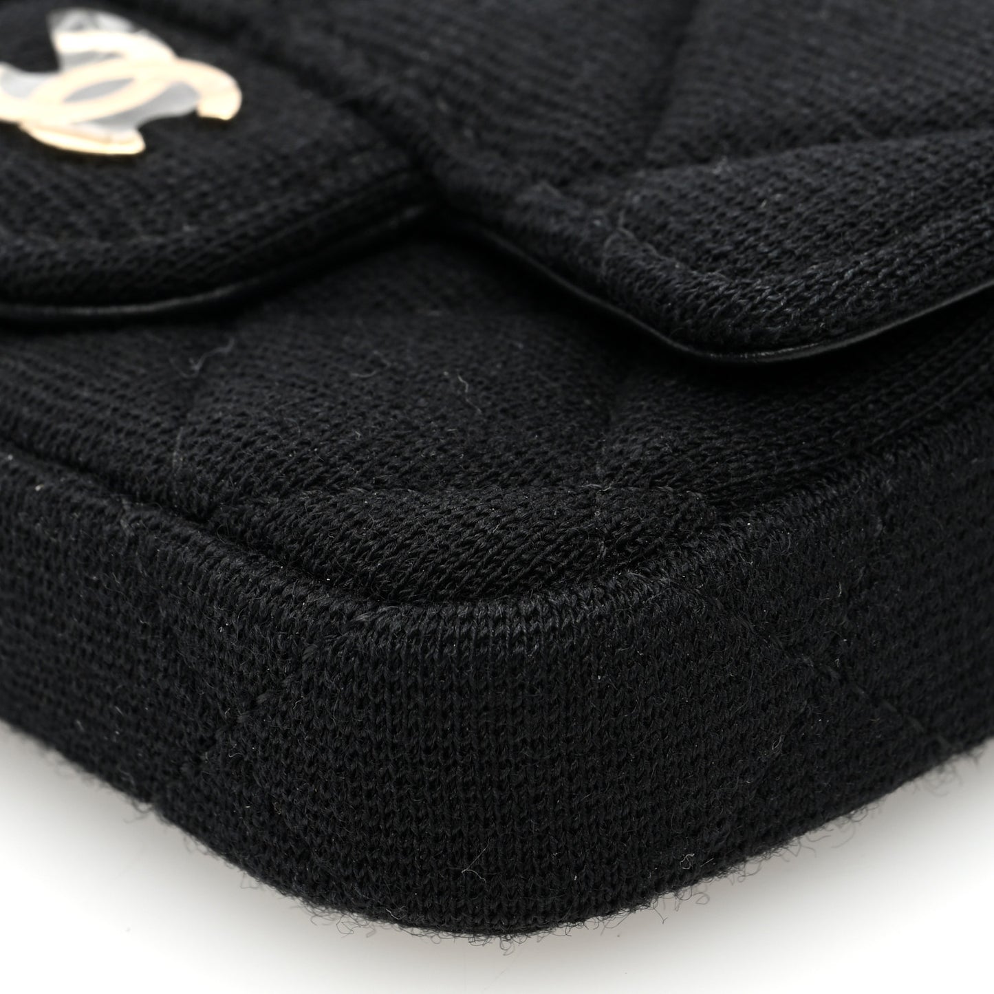 Jersey Quilted Belt Bag Black