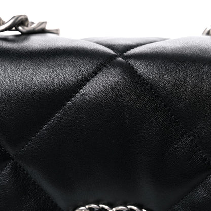 Chanel Lambskin Quilted Medium Chanel 19 Flap Black 9 of 11