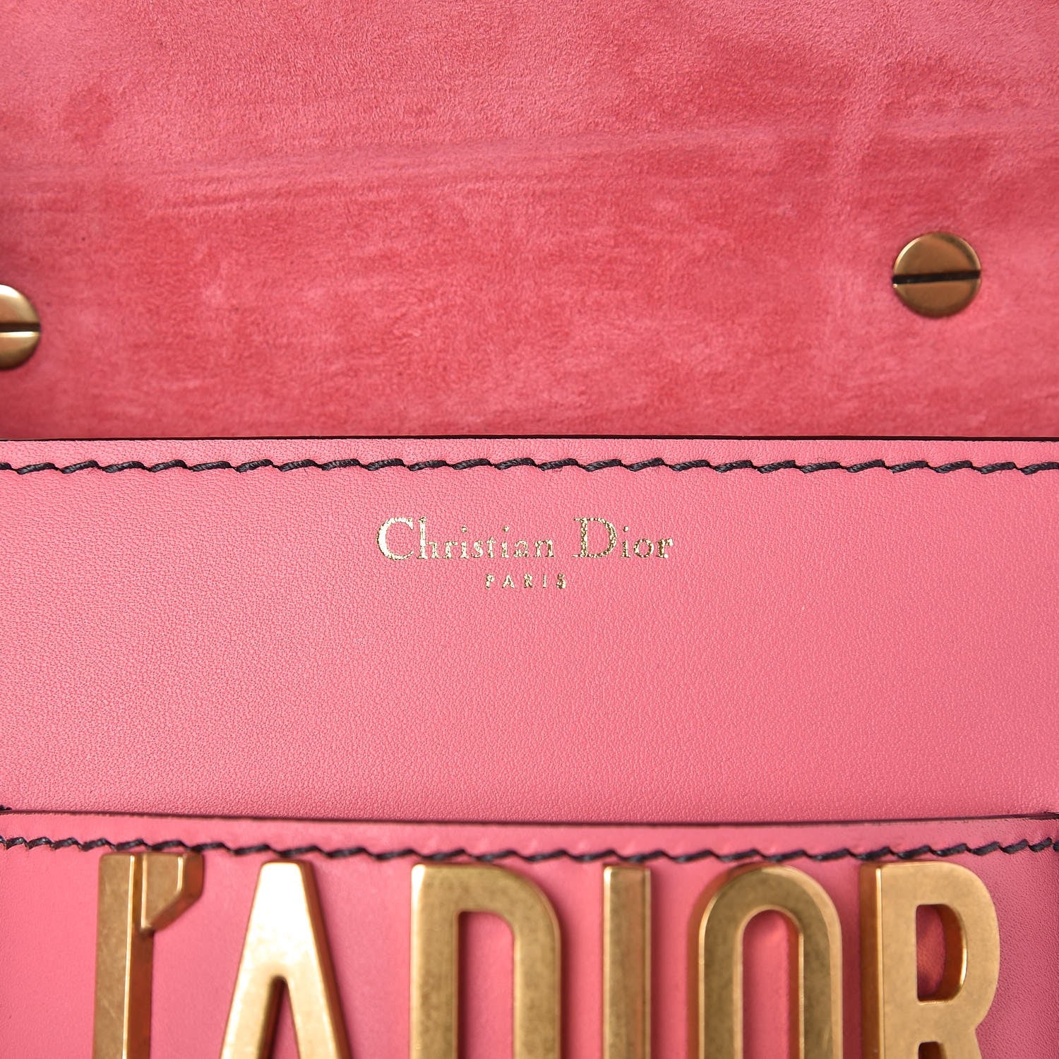 Christian Dior Smooth Calfskin Embroidered Mosaic of Mirrors Mini J'Adior Chain Flap Bag Pink 6 of 7