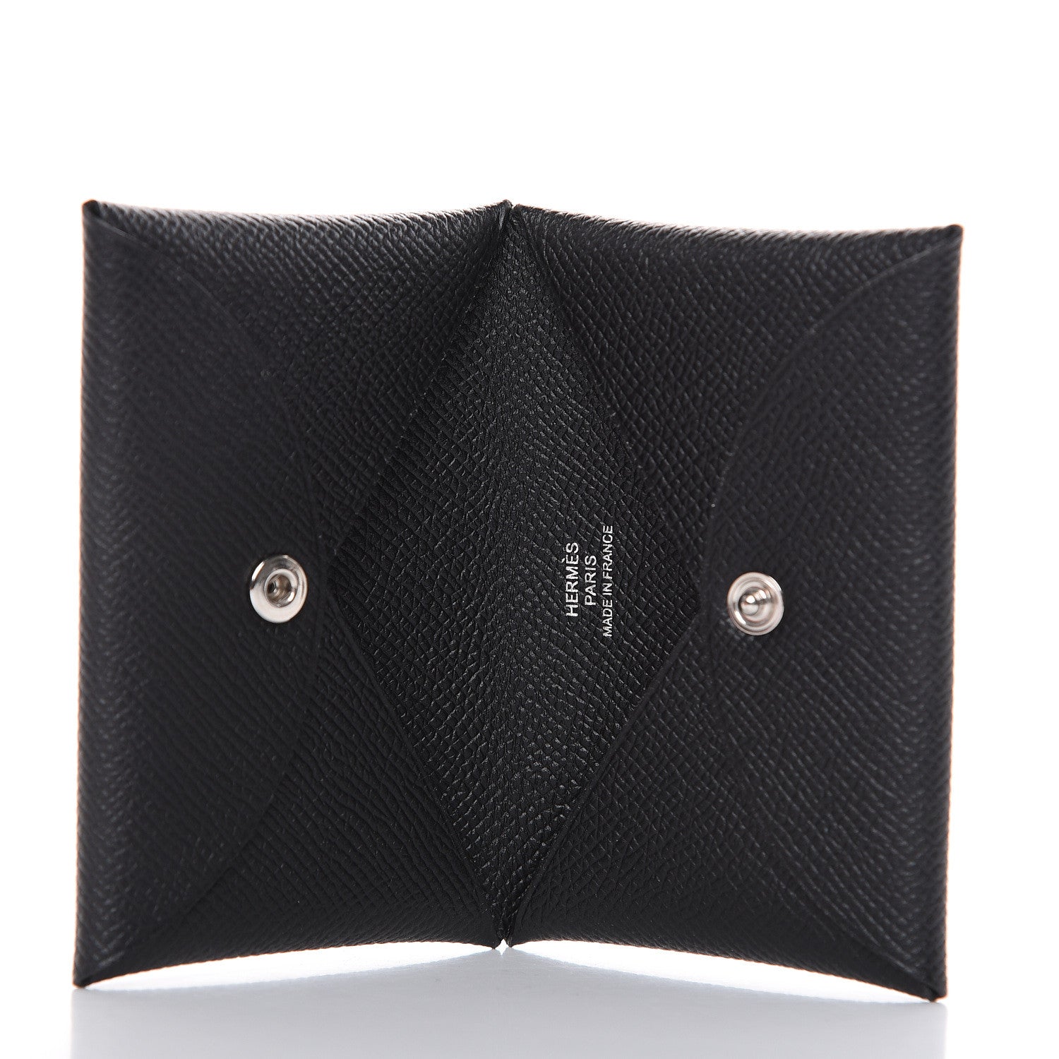 Hermes Epsom Calvi Card Case Black 5 of 8