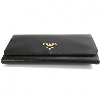 Prada Saffiano Long Wallet Black 4 of 9
