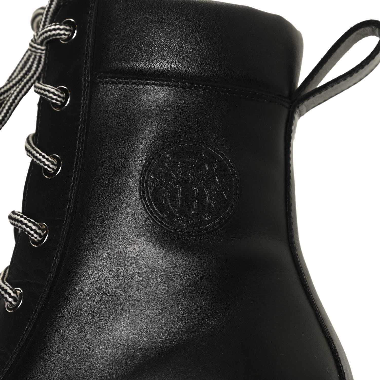 Hermes Calfskin Bridge Ankle Boots 36 Black 11 of 12