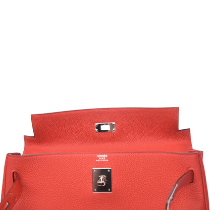 Hermes Togo Kelly Retourne 32 Vermillion 8 of 36