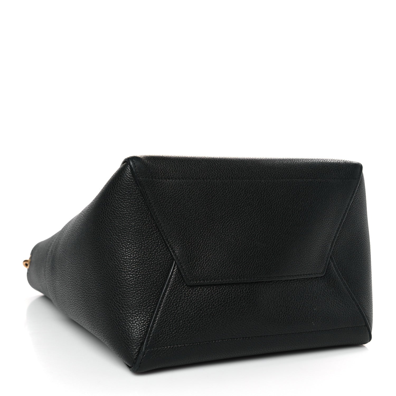Celine Soft Grained Calfskin Sangle Bucket Bag Black 4 of 8