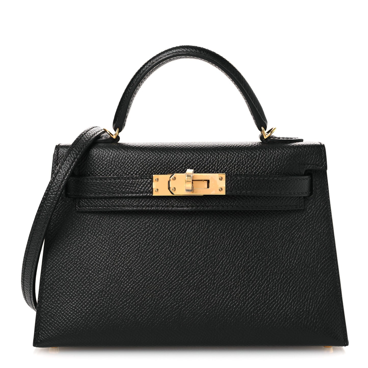 Epsom Mini Kelly Sellier 20 Black Black
