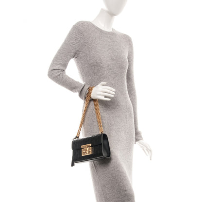 Gucci Guccissima Small Padlock Shoulder Bag Black 2 of 7