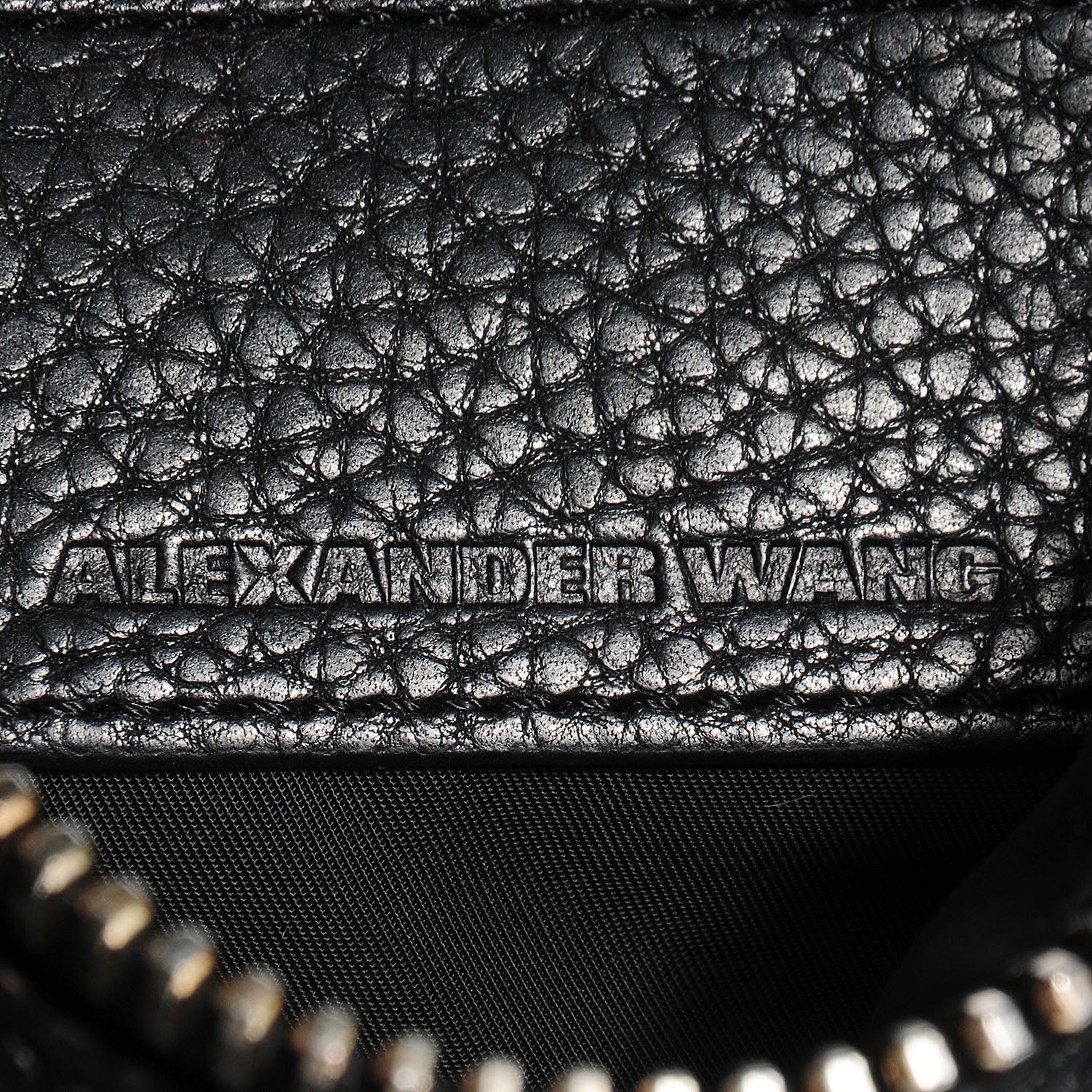 Alexander Wang Pebbled Lambskin Rocco with Pale Gold Hardware Soft Black 7 of 7