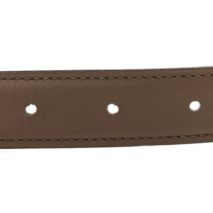 Hermes Epsom Swift 24mm Belt Strap  85 34 White Etoupe 3 of 7