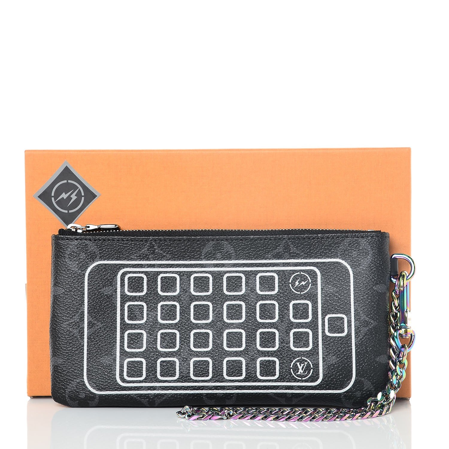 Louis Vuitton Monogram Eclipse Flash Fragment IPhone Pouch 7 of 7