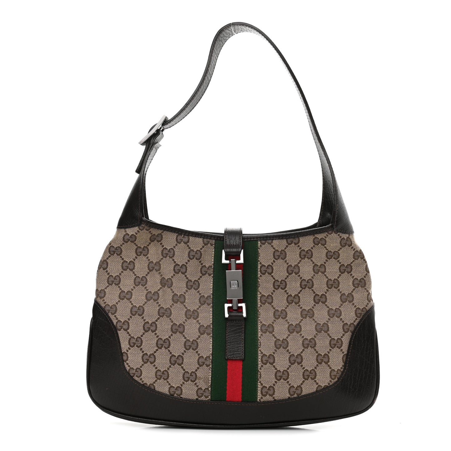 Monogram Web Jackie O Hobo Dark Brown