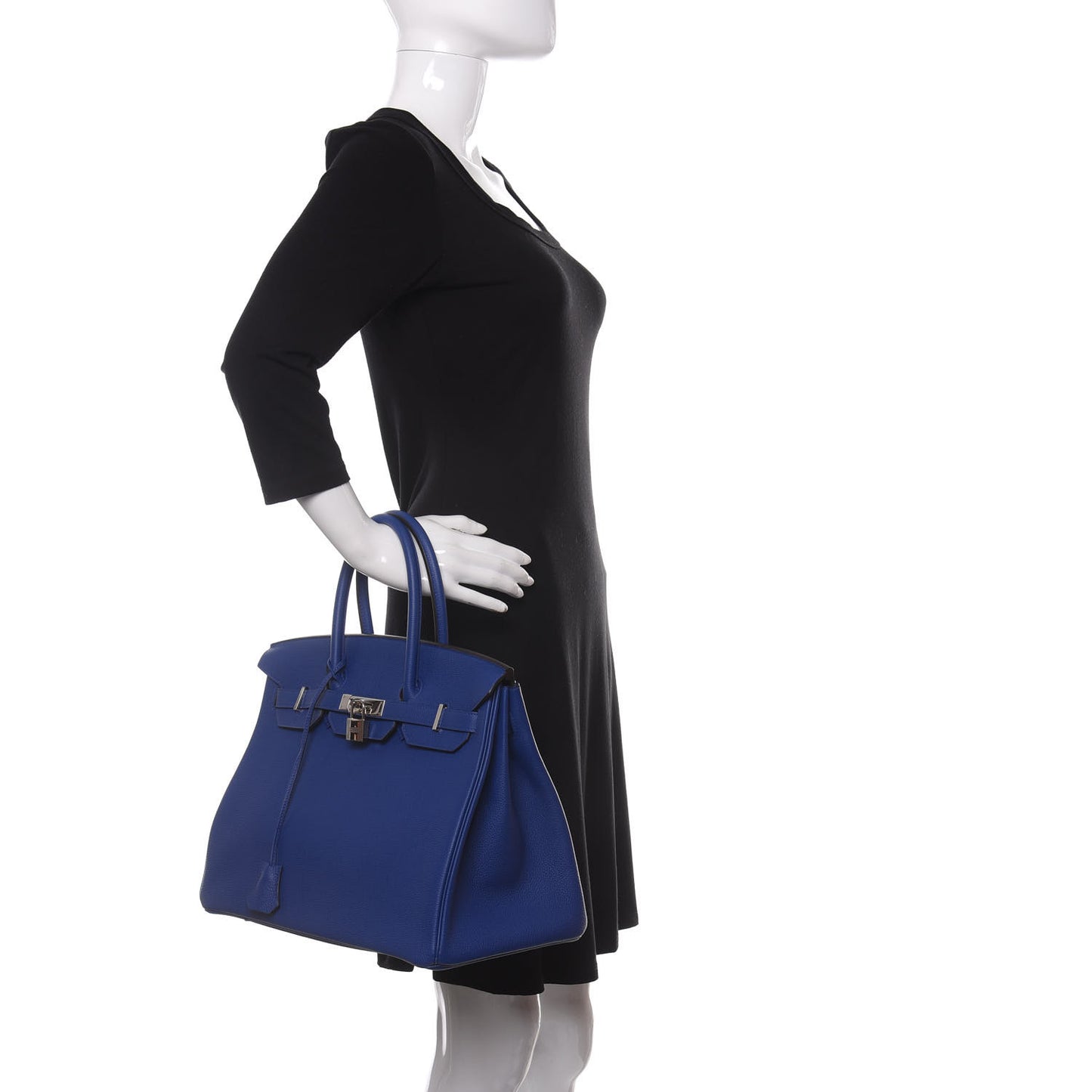 Togo Birkin 35 Bleu Electrique