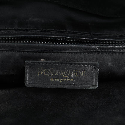 Saint Laurent Textured Patent Large Downtown Tote Black 6 of 7