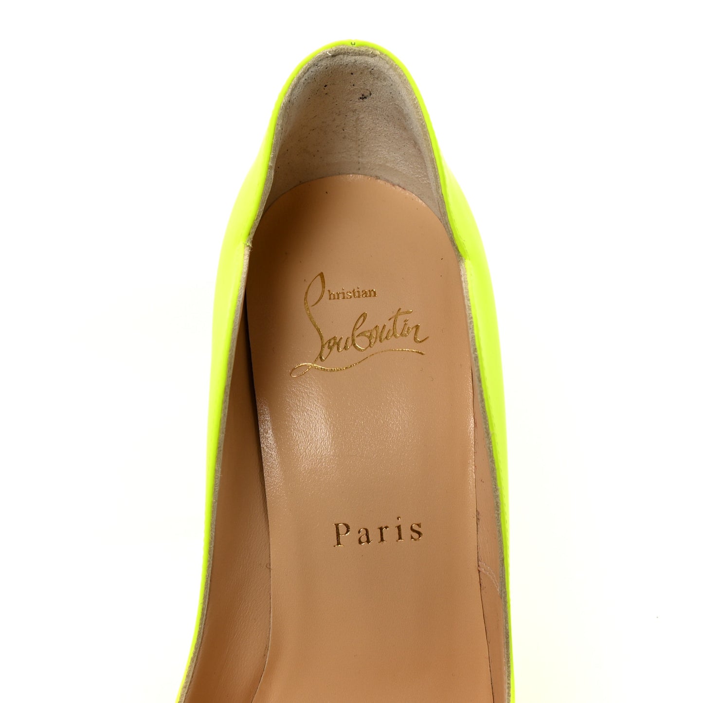 Calfskin Hot Chick 100 Pumps 35 Fluo Yellow
