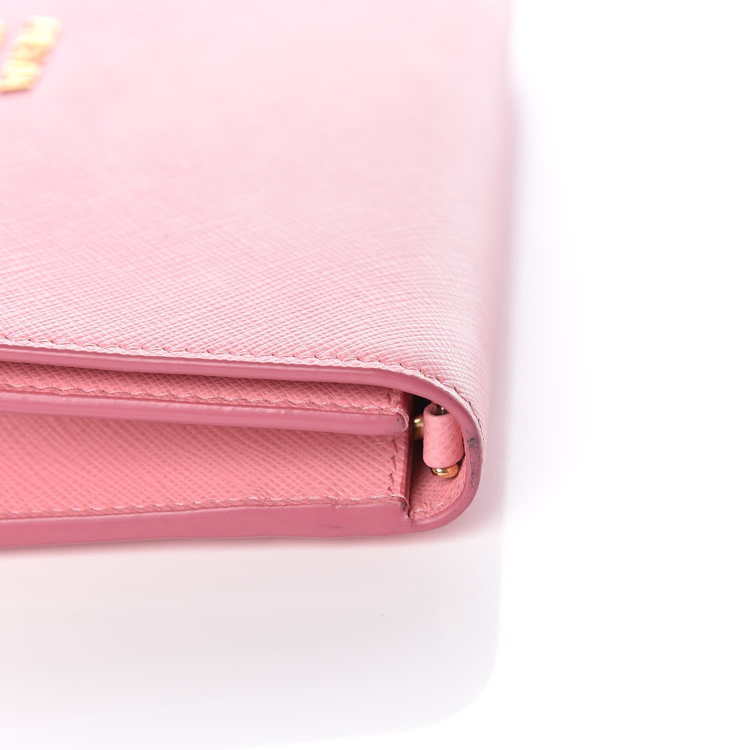 Prada Saffiano Cahier Chain Wallet Petalo 13 of 13