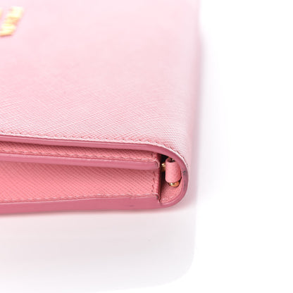 Prada Saffiano Cahier Chain Wallet Petalo 13 of 13