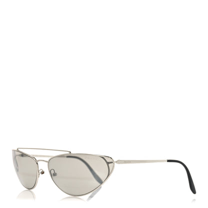 Prada Cat Eye Sunglasses SPR 62V Silver 1 of 6
