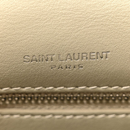 Saint Laurent Calfskin Shearling Monogram Medium Niki Chain Satchel Grey 6 of 11