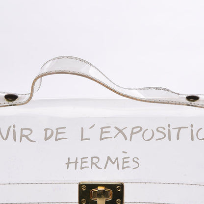 Hermes Vinyl Souvenir De L'Exposition Kelly Transparent 10 of 21