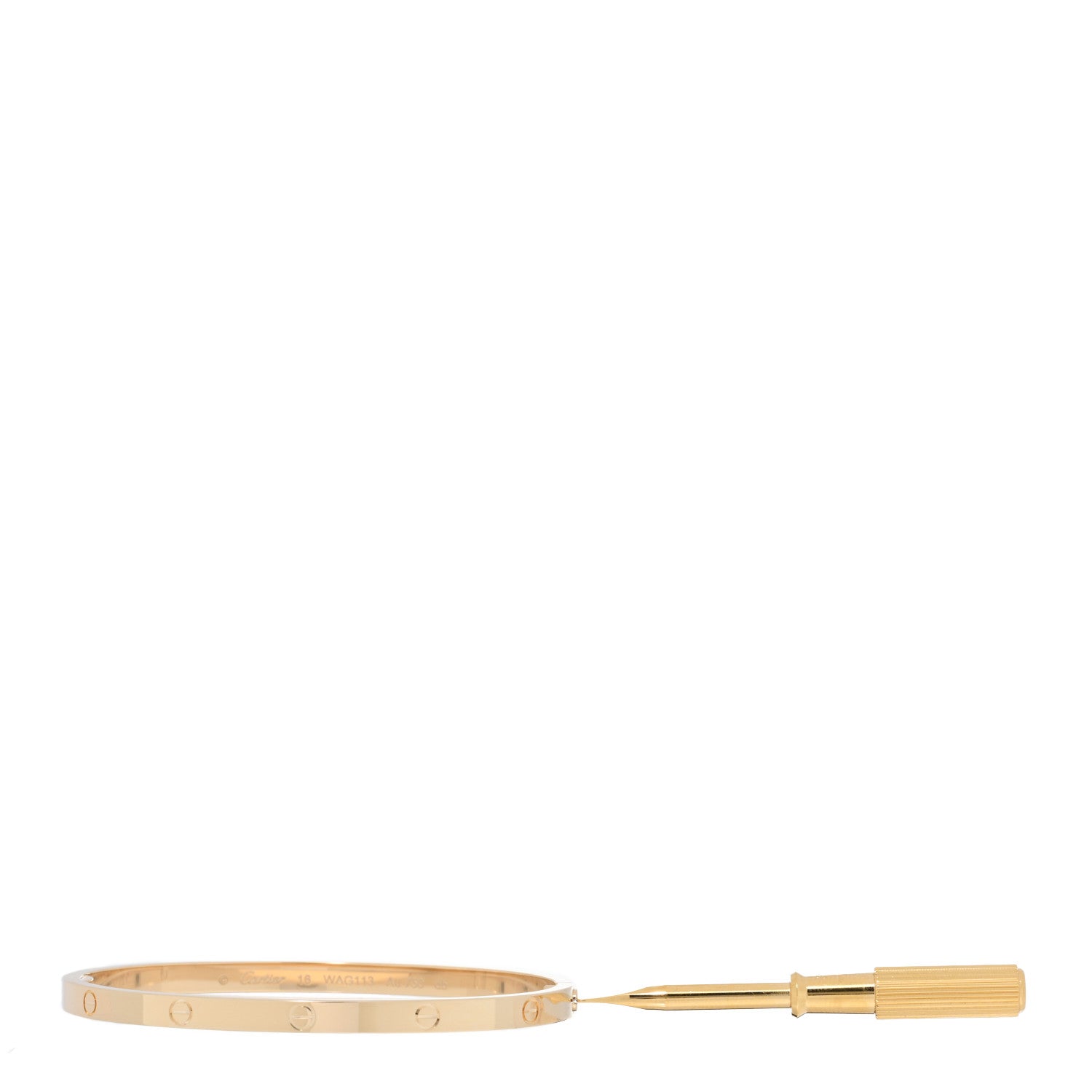 Cartier 18K Yellow Gold Small LOVE Bracelet 16 4 of 5