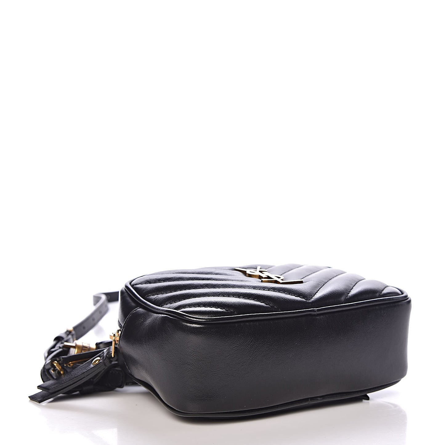 Calfskin Matelasse Monogram Lou Belt Bag Black