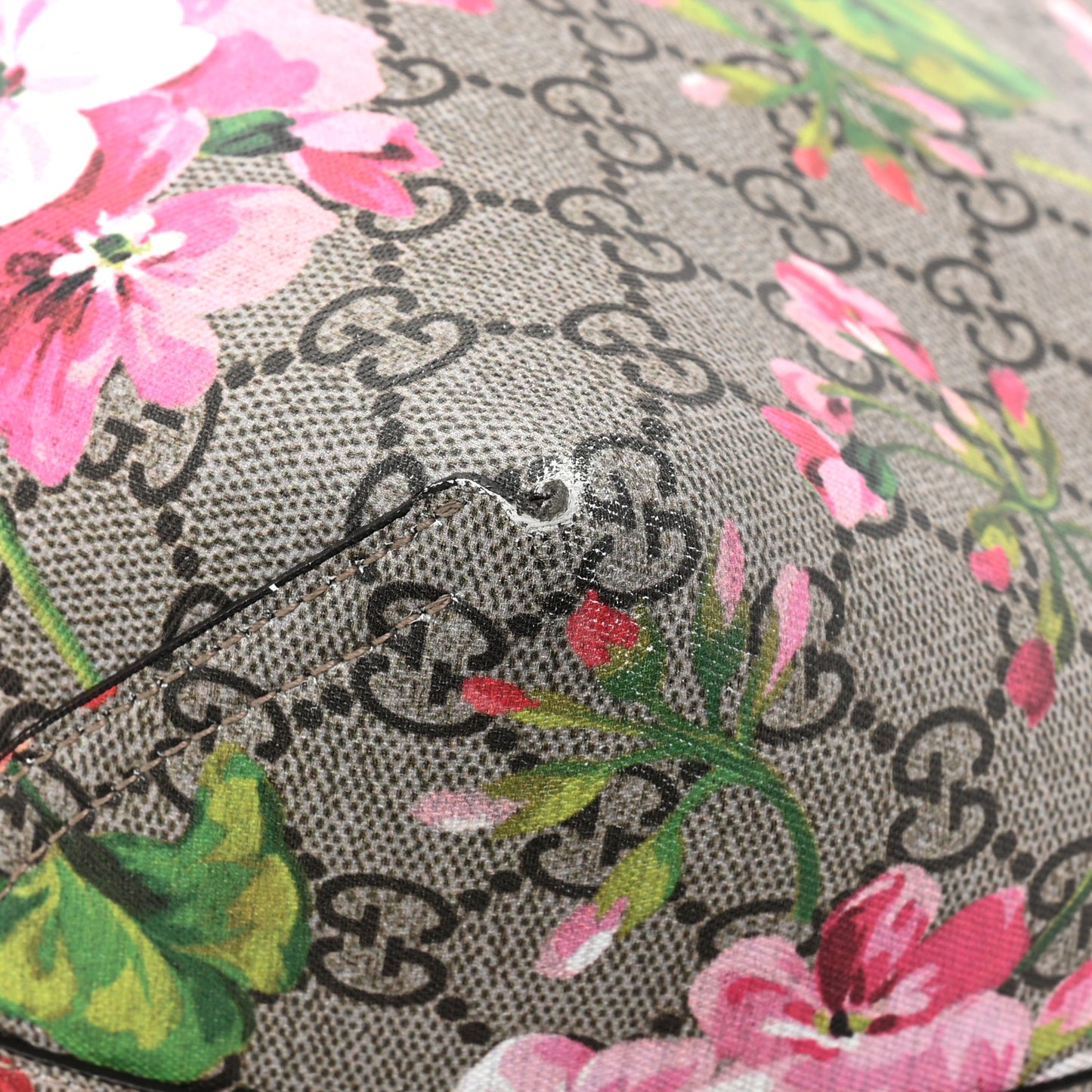 GG Supreme Monogram Blooms Small Reversible Tote Beige Multicolor Dry Rose