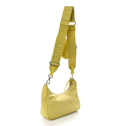 Prada Nylon Saffiano Re-Edition 2005 Shoulder Bag Ananas 3 of 9