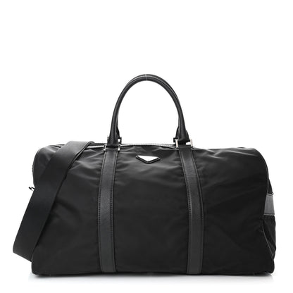 Prada Tessuto Nylon Saffiano Viaggio Duffle Black 1 of 4