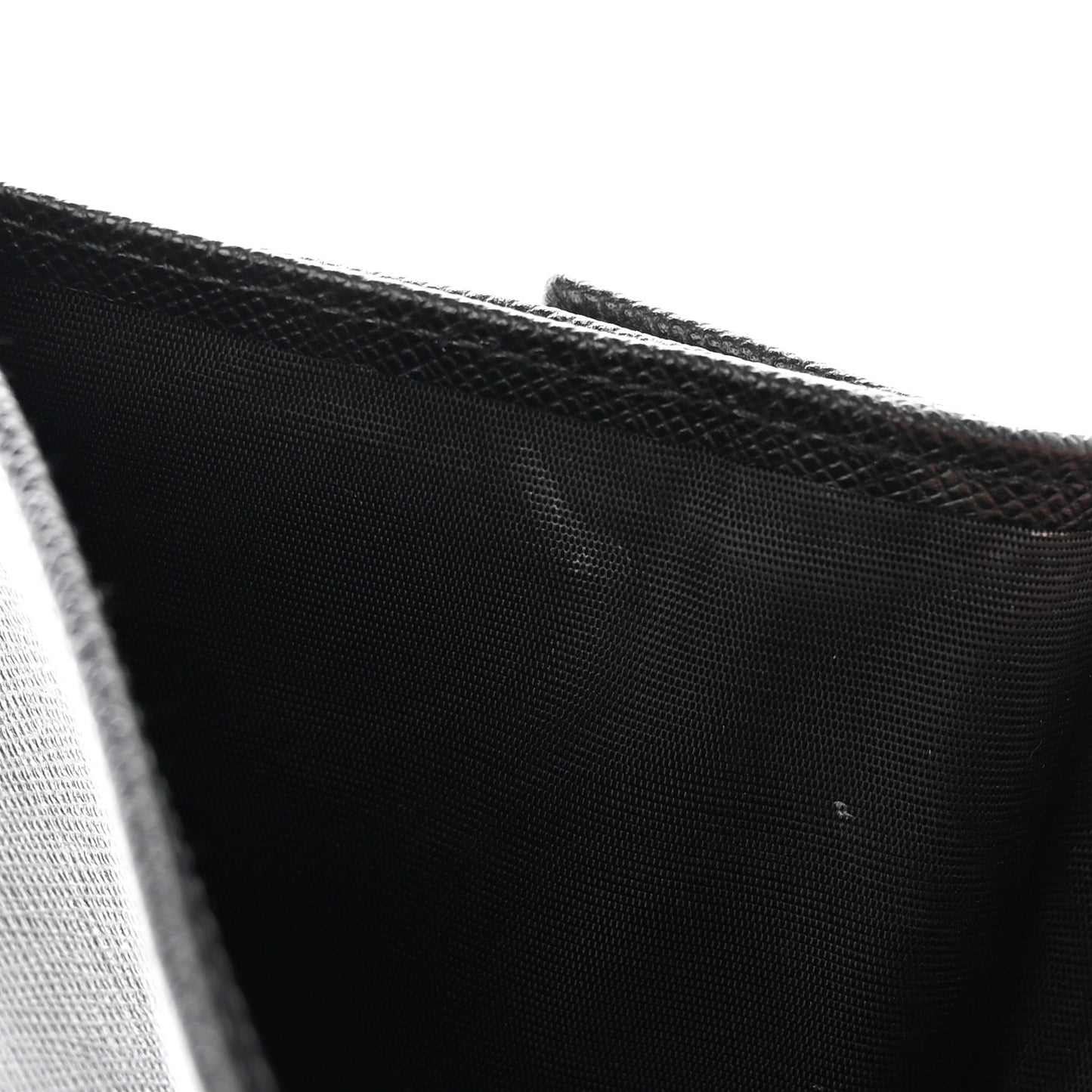 Saffiano Triangle Bi-Fold Wallet Black