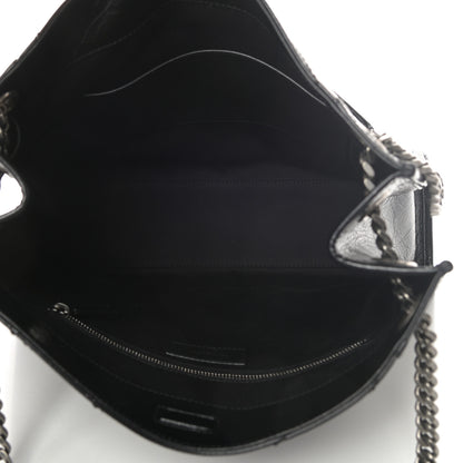 Saint Laurent Crinkled Calfskin Matelasse Monogram Medium Niki Shopper Tote Black 5 of 11