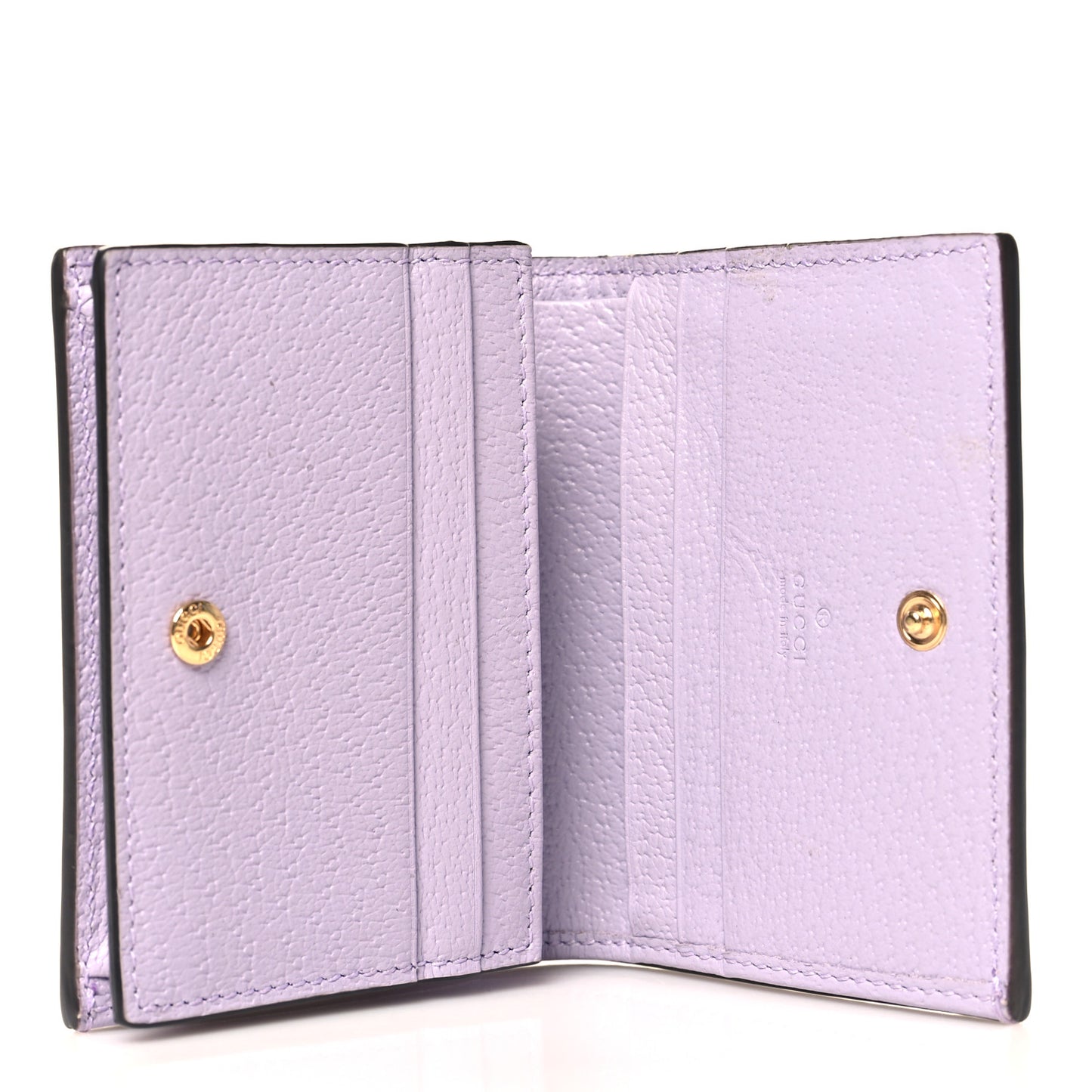 Monogram Jumbo GG Textured Dollar Calfskin Ophidia Card Case Beige Lapis