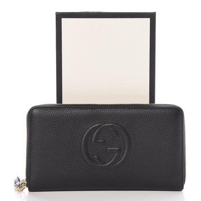Gucci Calfskin Soho Zip Around Wallet Black 8 of 8