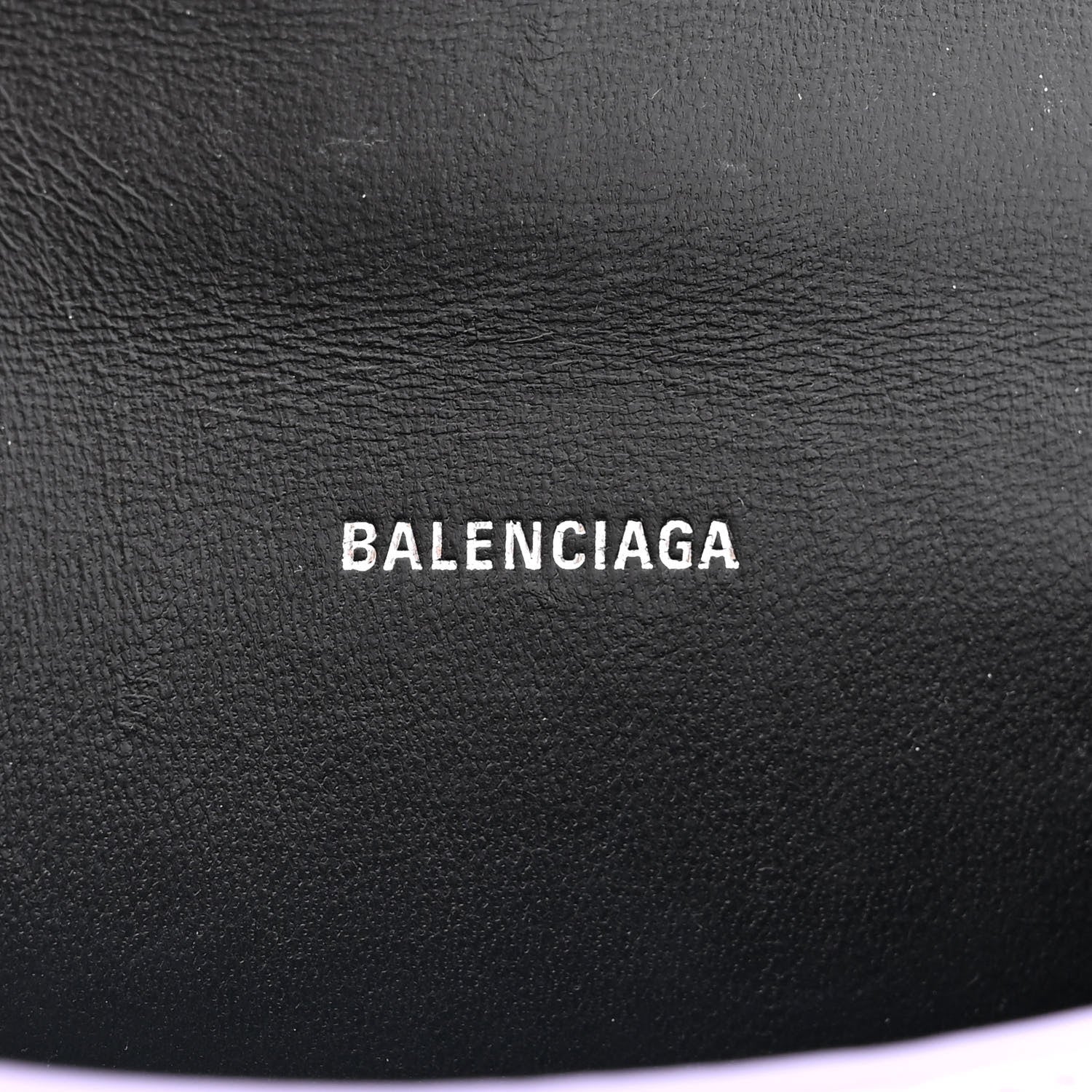 Balenciaga Metallic Calfskin Crocodile Embossed Hourglass Top Handle Bag XS Lilac 6 of 15