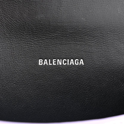 Balenciaga Metallic Calfskin Crocodile Embossed Hourglass Top Handle Bag XS Lilac 6 of 15
