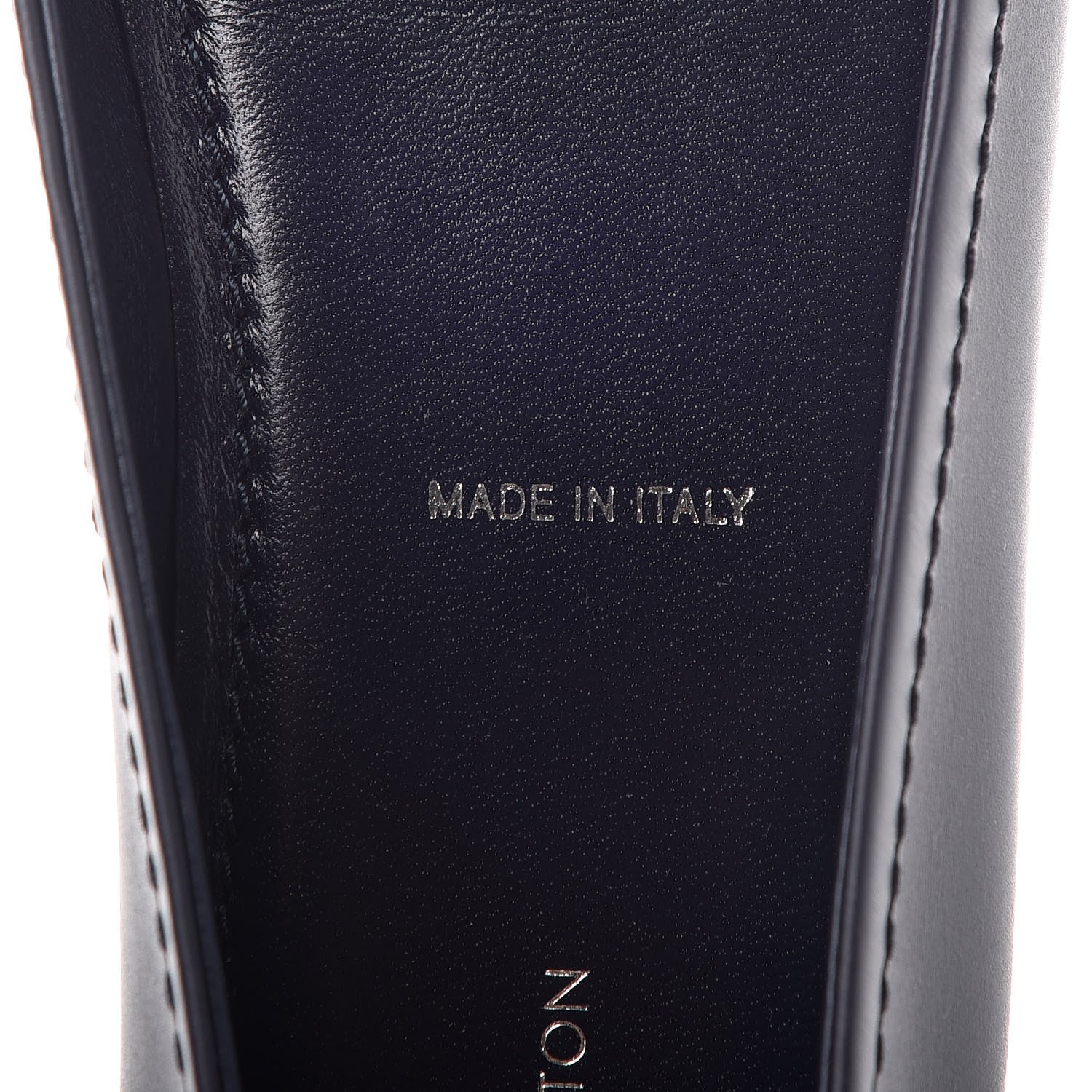 Louis Vuitton Calfskin Oxford Ballerina Flats 39 Navy 6 of 9