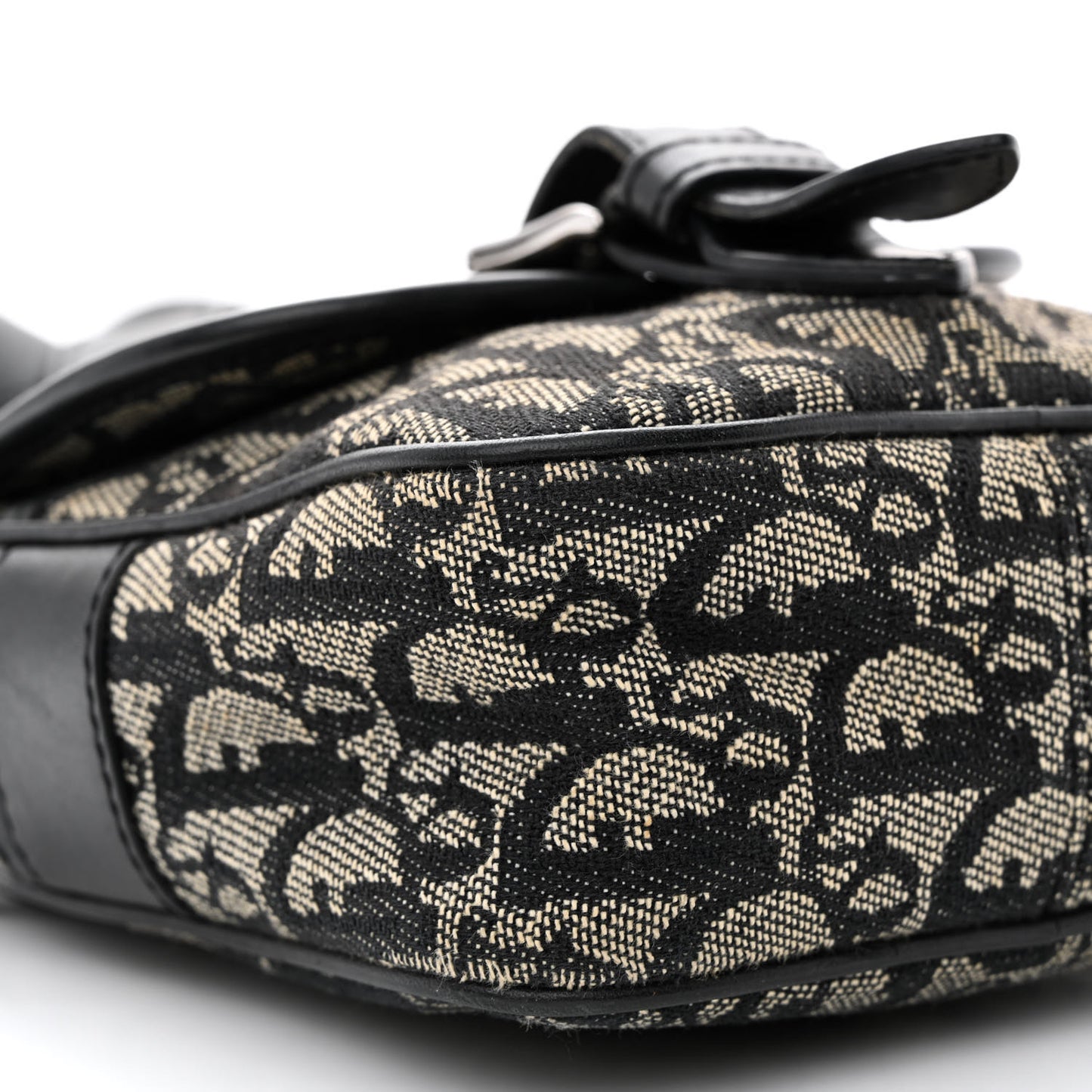 Monogram Buckle Messenger Bag Black