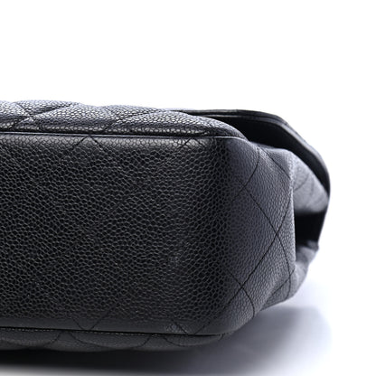 Chanel Caviar Quilted Jumbo Single Flap Black 8 of 8
