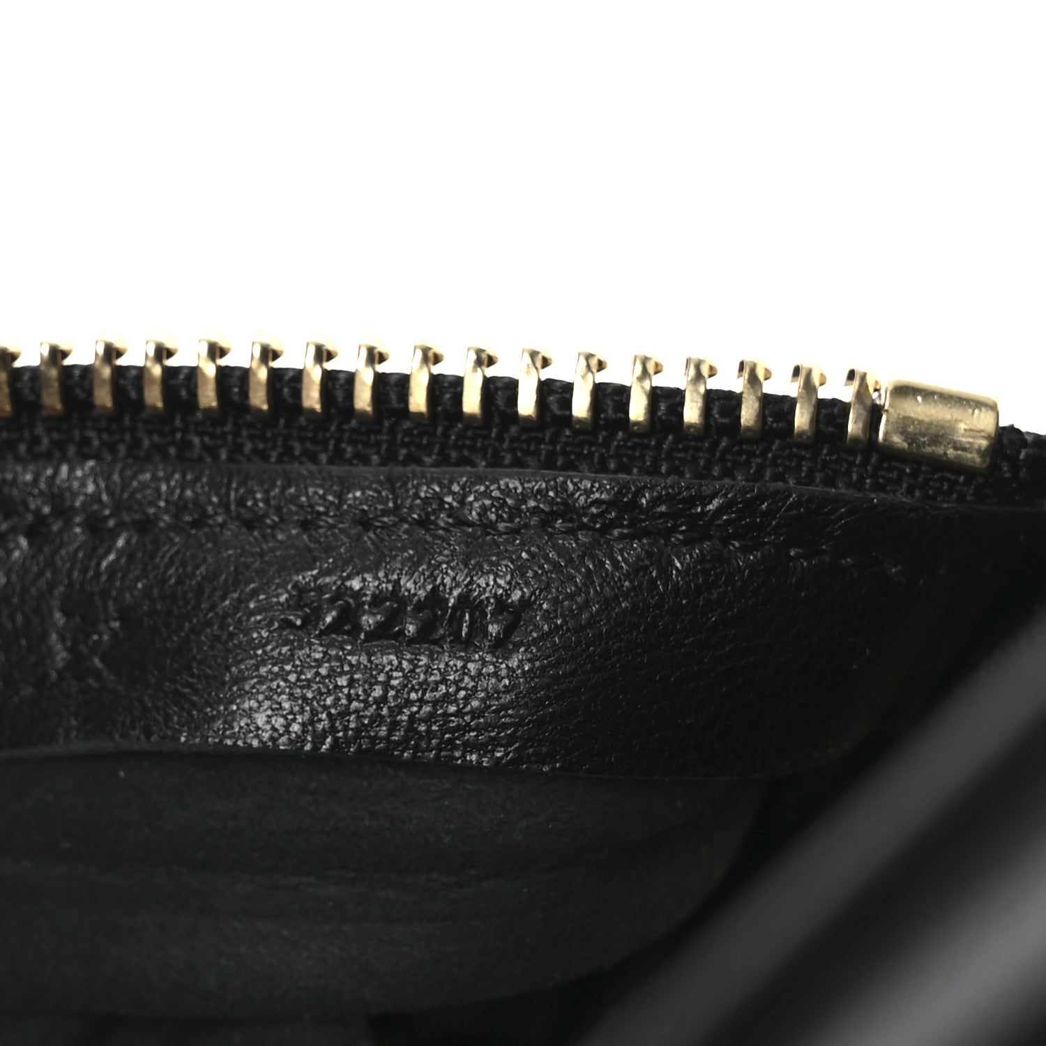 Loewe Lambskin Pleated Bracelet Pouch Chain Shoulder Bag Black 8 of 12